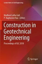 Cover von Construction in Geotechnical Engineering