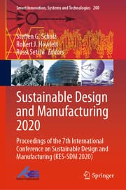 Cover von Sustainable Design and Manufacturing 2020