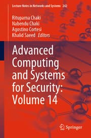 Cover von Advanced Computing and Systems for Security: Volume 14