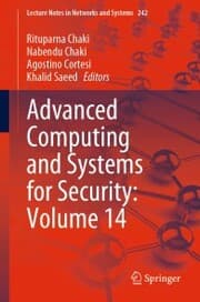 Cover von Advanced Computing and Systems for Security: Volume 14