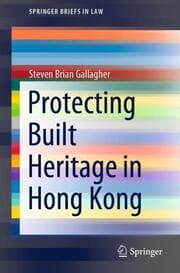 Cover von Protecting Built Heritage in Hong Kong