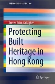 Cover von Protecting Built Heritage in Hong Kong
