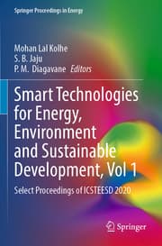 Cover von Smart Technologies for Energy, Environment and Sustainable Development, Vol 1