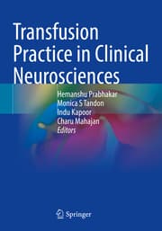 Cover von Transfusion Practice in Clinical Neurosciences