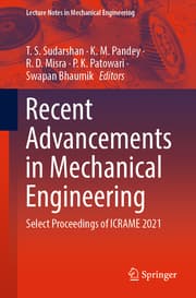 Cover von Recent Advancements in Mechanical Engineering