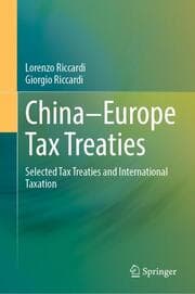 Cover von China-Europe Tax Treaties