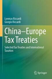 Cover von China-Europe Tax Treaties