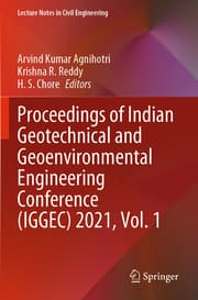 Cover von Proceedings of Indian Geotechnical and Geoenvironmental Engineering Conference (IGGEC) 2021, Vol. 1