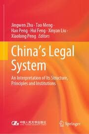 Cover von China's Legal System