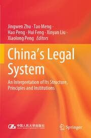 Cover von China's Legal System