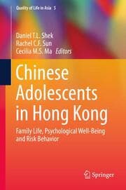 Cover von Chinese Adolescents in Hong Kong