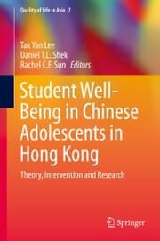 Cover von Student Well-Being in Chinese Adolescents in Hong Kong