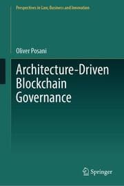 Cover von Architecture-Driven Blockchain Governance