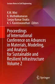 Cover von Proceedings of International Conference on Advances in Materials, Modeling, and Analysis for Sustainable and Resilient Infrastructure Volume 2
