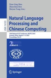 Cover von Natural Language Processing and Chinese Computing