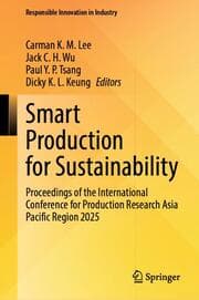 Cover von Smart Production for Sustainability