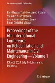 Cover von Proceedings of the 6th International Conference on Rehabilitation and Maintenance in Civil EngineeringVolume 1