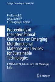 Cover von Proceedings of the International Conference on Emerging Multifunctional Materials and Devices for Sustainable Technologies