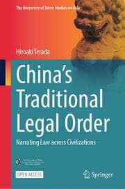 Cover von China's Traditional Legal Order