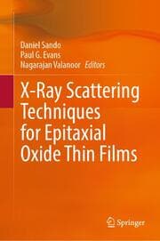 Cover von X-Ray Scattering Techniques for Epitaxial Oxide Thin Films