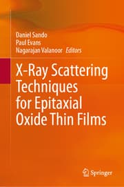 Cover von X-Ray Scattering Techniques for Epitaxial Oxide Thin Films