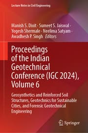 Cover von Proceedings of the Indian Geotechnical Conference (IGC 2024), Volume 6