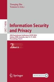 Cover von Information Security and Privacy