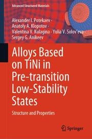 Cover von Alloys Based on TiNi in Pre-transition Low-Stability States
