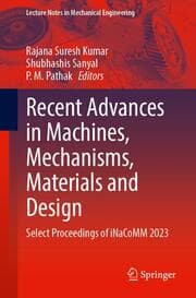 Cover von Recent Advances in Machines, Mechanisms, Materials and Design
