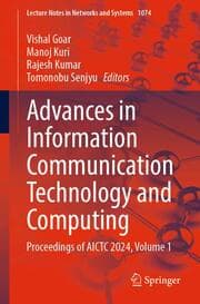 Cover von Advances in Information Communication Technology and Computing