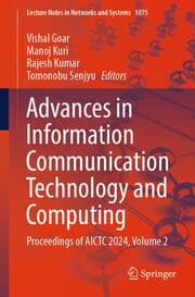 Cover von Advances in Information Communication Technology and Computing