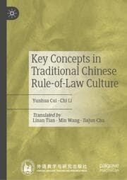 Cover von Key Concepts in Traditional Chinese Rule-of-Law Culture