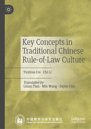 Cover von Key Concepts in Traditional Chinese Rule-of-Law Culture