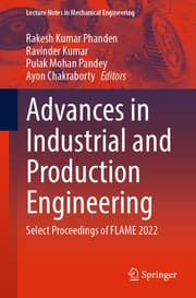 Cover von Advances in Industrial and Production Engineering