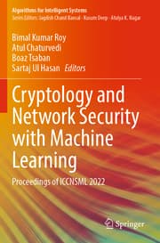 Cover von Cryptology and Network Security with Machine Learning