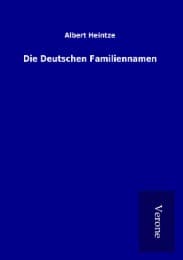 Cover von Die Deutschen Familiennamen