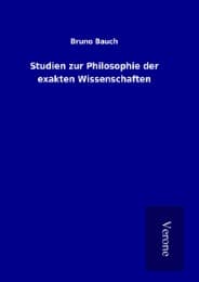 Cover von Studien zur Philosophie der exakten Wissenschaften
