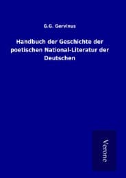 Cover von Handbuch der Geschichte der poetischen National-Literatur der Deutschen