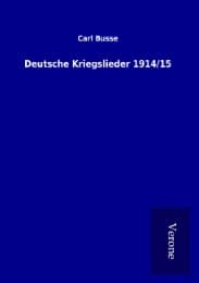 Cover von Deutsche Kriegslieder 1914/15