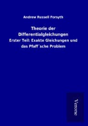 Cover von Theorie der Differentialgleichungen