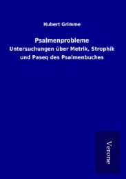 Cover von Psalmenprobleme