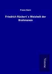 Cover von Friedrich Rückert's Weisheit der Brahmanen