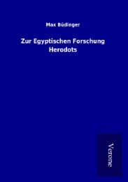 Cover von Zur Egyptischen Forschung Herodots