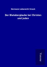 Cover von Der Blutaberglaube bei Christen und Juden