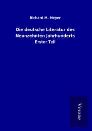 Cover von Die deutsche Literatur des Neunzehnten Jahrhunderts