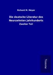Cover von Die deutsche Literatur des Neunzehnten Jahrhunderts