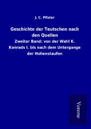 Cover von Geschichte der Teutschen nach den Quellen