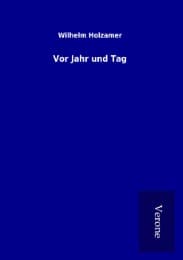 Cover von Vor Jahr und Tag