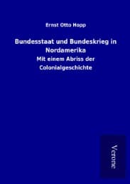 Cover von Bundesstaat und Bundeskrieg in Nordamerika