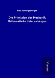 Cover von Die Principien der Mechanik